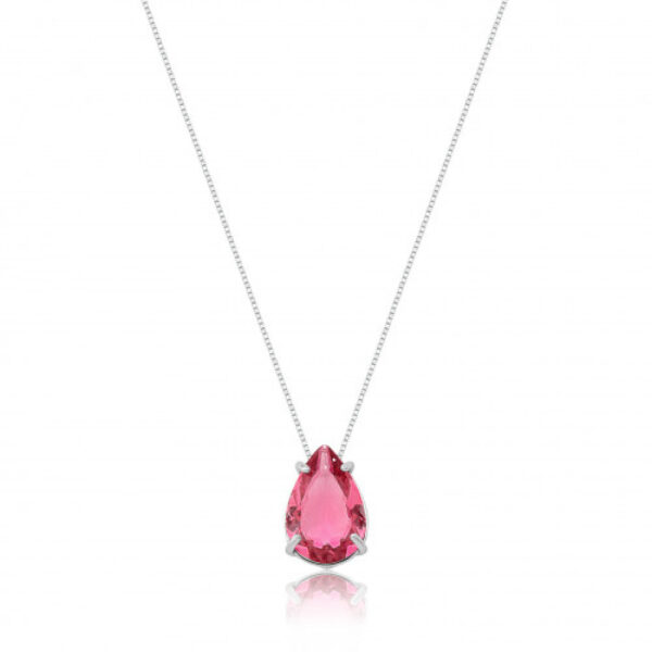 CORRENTE COM PINGENTE GOTA EMPRATA 925