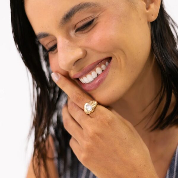 ANEL DE OURO 18K