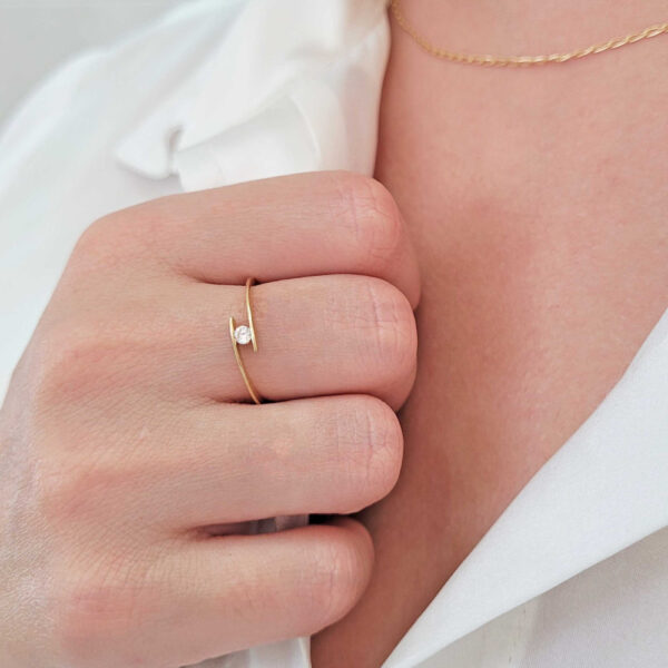 ANEL DE OURO 18K