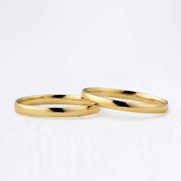 ALIANÇA DE CASAMENTO EM OURO 2MM ABAULADA CLASSIC