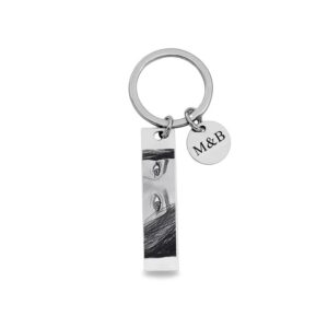 CHAVEIRO PERSONALIZADO EM AÇO INOXIDÁVEL OLHAR/SORRISO E MEDALHA MINI