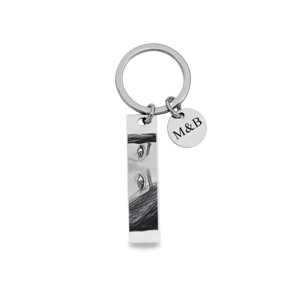 CHAVEIRO PERSONALIZADO EM AÇO INOXIDÁVEL OLHAR/SORRISO E MEDALHA MINI